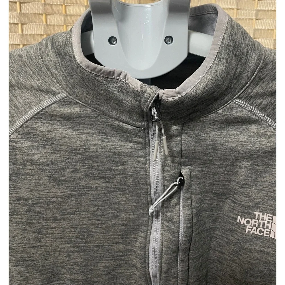 The North Face Mens Canyonlands Full Zip Fleece Jacket Grey Heather Large L